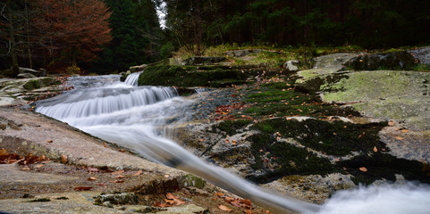 Naklejka premium Mumlava Waterfall, Harrachov, Karkonosze 