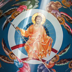 Ceiling of typical Christian Orthodox church
