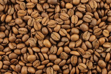 Roasted coffee beans background