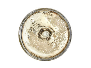 Champagne glass, top view