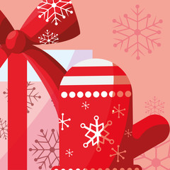 Christmas glove design