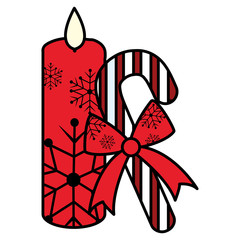 Christmas candle design