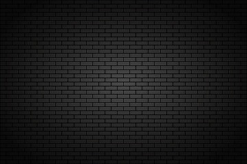 Illuminated texture of the brickwork design. Vector background