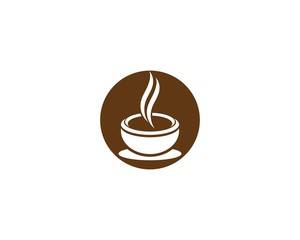 Coffee cup Logo Template vector icon design