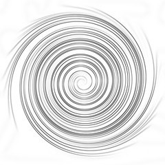 Spiral circle swirl effect gray