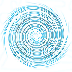 Spiral circle swirl effect blue
