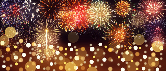 Wunderschönes Feuerwerk