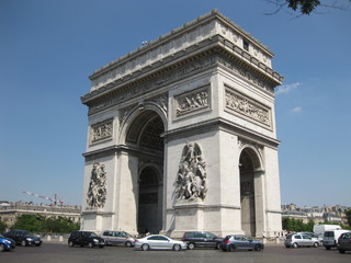 Arc de Triomphe de l’Étoile , Paris , France,  Frankreich, Stadt 