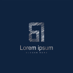 Initial Letter BI Logo Template Vector Design