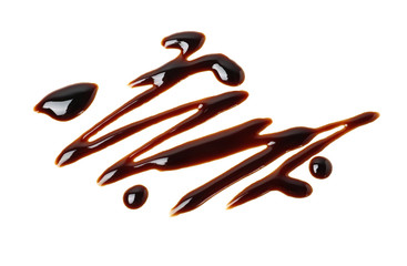 Balsamic vinegar isolated on white. Salad dressing