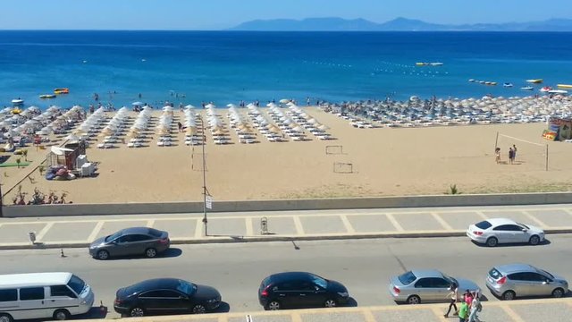Sarimsakli Beach on Ayvalik. Balikesir / Turkey