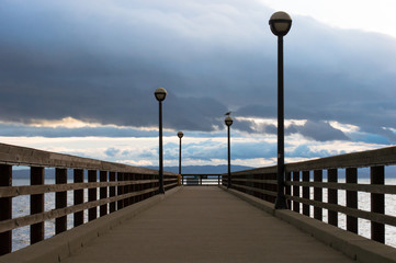 Fototapeta premium pier in the morning