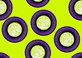 Textile fashion, african print fabric, abstract seamless pattern, vector illustration file.