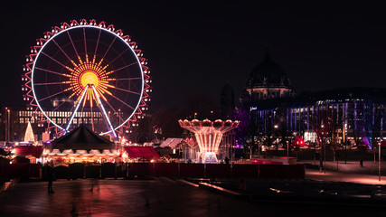ferris wheel at night