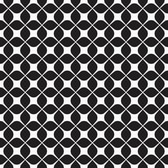 Seamless abstract geometric rounded tile pattern background