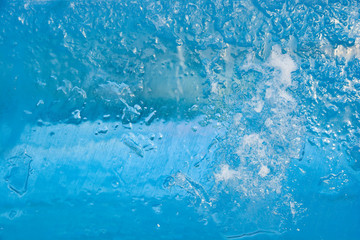 The texture of the ice. The frozen water.Winter background  