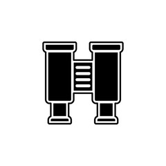 Binocular isolated icon vector. Binocular isolated sign outline on white background. Flat style for graphic design, logo, Web, UI, mobile app, EPS10