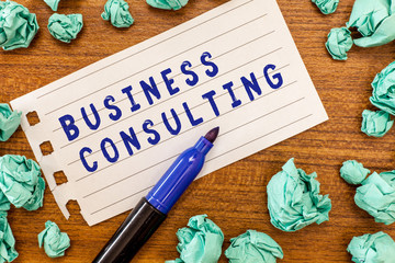 Conceptual hand writing showing Business Consulting. Business photo showcasing Blends Practice of Academic Theoretical Expertise.