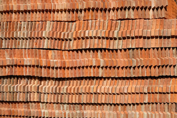 Abstract background, row of roof tile with pattern