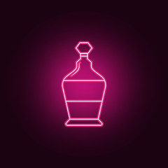 bottle of alcohol icon. Elements of Bottle in neon style icons. Simple icon for websites, web design, mobile app, info graphics