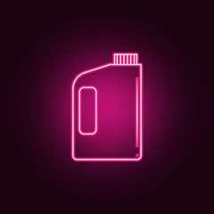 bottle of cleaning agent icon. Elements of Bottle in neon style icons. Simple icon for websites, web design, mobile app, info graphics