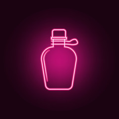 bottle icon. Elements of Bottle in neon style icons. Simple icon for websites, web design, mobile app, info graphics