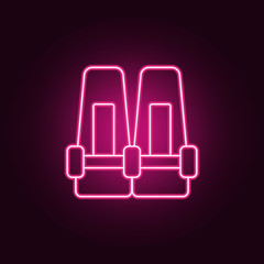 seats in cinema icon. Elements of Cinema in neon style icons. Simple icon for websites, web design, mobile app, info graphics