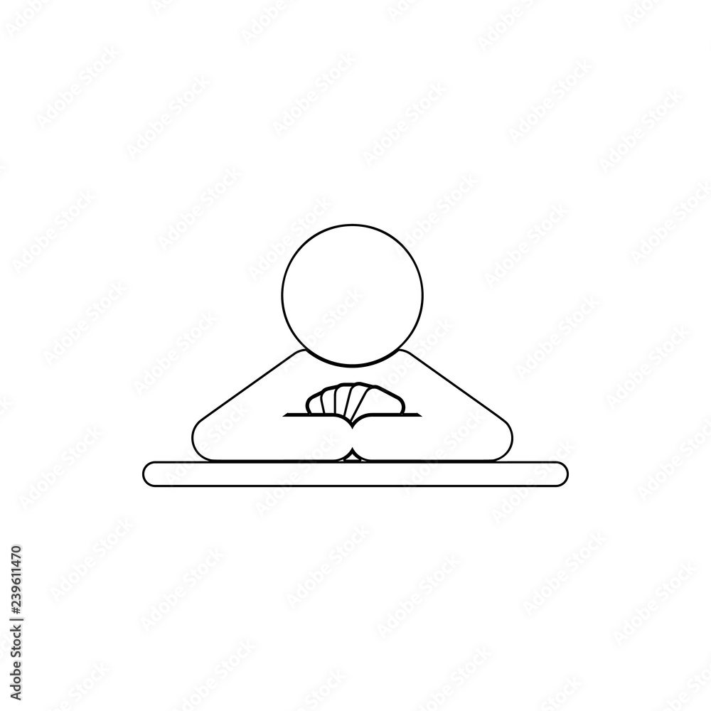 Poster gambler icon. element of crime for mobile concept and web apps icon. thin line icon for website desi