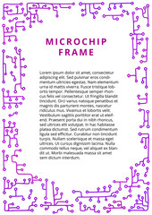 Doodle A4 frame with circuit board