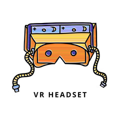 VR headset isolated