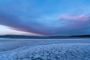 The beginning of ice cover on Lake Baikal