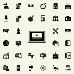 video marketing icon. Digital Marketing icons universal set for web and mobile