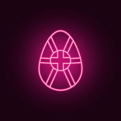 Easter egg icon. Elements of Easter in neon style icons. Simple icon for websites, web design, mobile app, info graphics