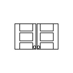 Kitchen Cabinet icon. Element of Furniture for mobile concept and web apps icon. Thin line icon for website design and development, app development