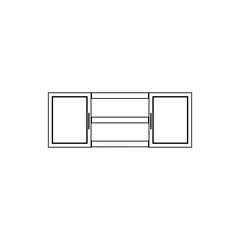 Kitchen Cabinet icon. Element of Furniture for mobile concept and web apps icon. Thin line icon for website design and development, app development