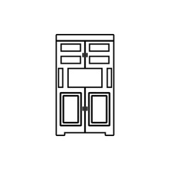 cupboard icon. Element of Furniture for mobile concept and web apps icon. Thin line icon for website design and development, app development