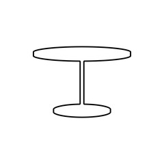 table icon. Element of Furniture for mobile concept and web apps icon. Thin line icon for website design and development, app development