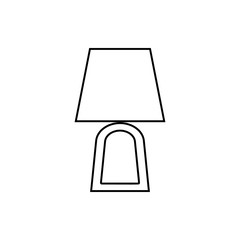 lamp icon. Element of Furniture for mobile concept and web apps icon. Thin line icon for website design and development, app development