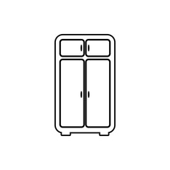 cupboard icon. Element of Furniture for mobile concept and web apps icon. Thin line icon for website design and development, app development