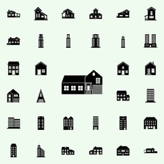 house with garage icon. house icons universal set for web and mobile