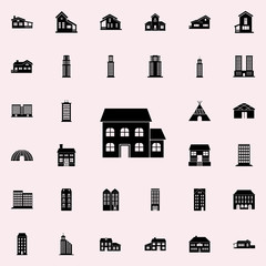 two-storey house icon. house icons universal set for web and mobile