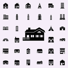 farm house icon. house icons universal set for web and mobile