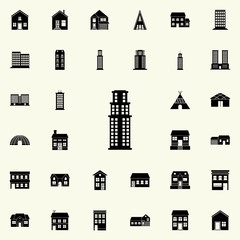 skyscraper icon. house icons universal set for web and mobile