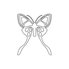 butterfly icon. Element of insect for mobile concept and web apps icon. Thin line icon for website design and development, app development