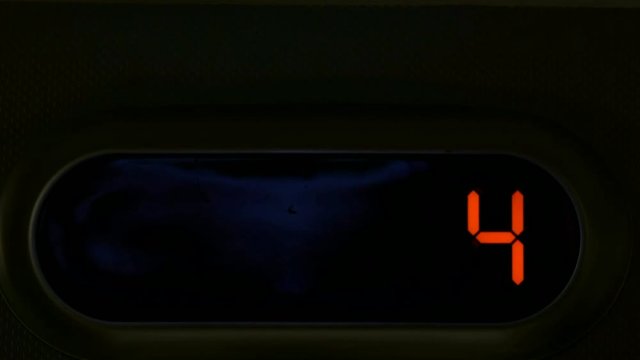 Elevator. Digital display
