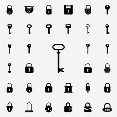 key icon. lock and keys icons universal set for web and mobile