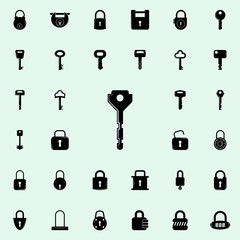 key icon. lock and keys icons universal set for web and mobile