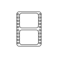 Fototapeta na wymiar filmstrip icon. Element of Media for mobile concept and web apps icon. Thin line icon for website design and development, app development