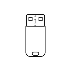 flash drive icon. Element of Media for mobile concept and web apps icon. Thin line icon for website design and development, app development
