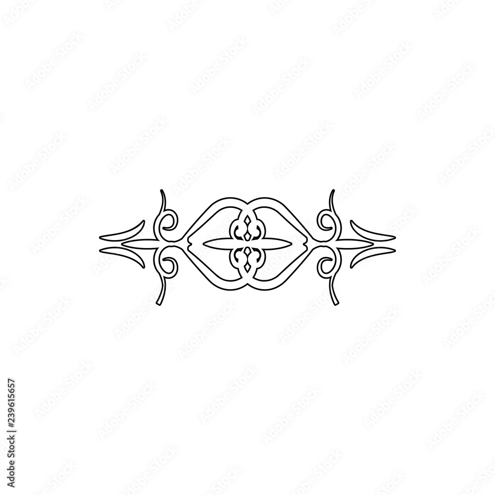 Poster ornament icon. element of ornaments for mobile concept and web apps icon. thin line icon for website